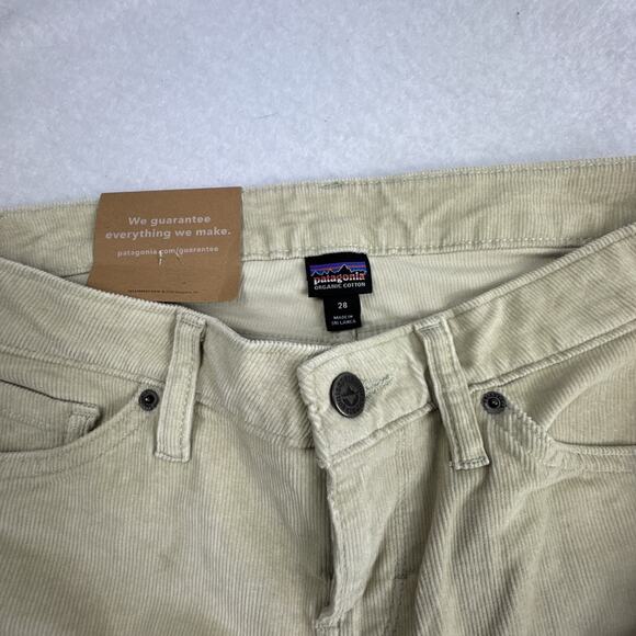PATAGONIA Women's Tan Corduroy Skinny Pants Size 28 Organic Cotton Outdoors NWT - Picture 4 of 5